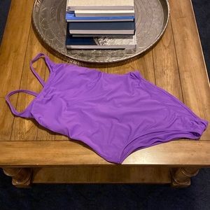 Brand new with tags Andie Tall Marina one piece swim suit in purple.